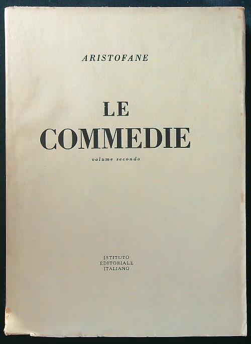 Le commedie vol. II - Aristofane - copertina