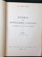 Storia della artiglieria italiana 6 voll.