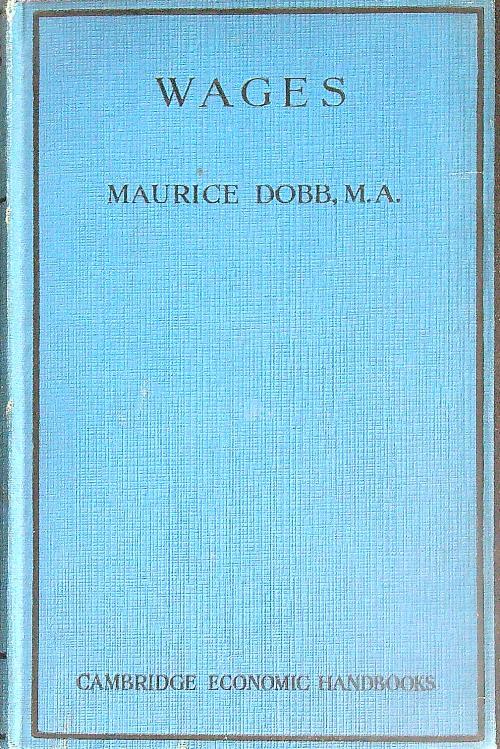 Wages - Maurice Dobb - copertina