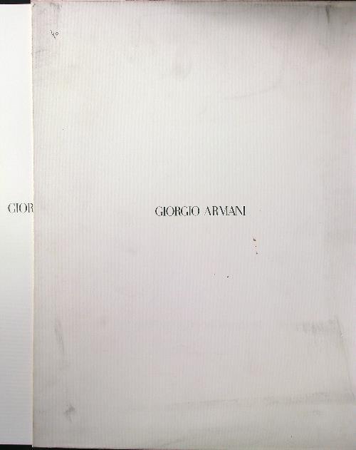 Giorgio Armani Collezione Autunno Inverno 1990/91 - copertina