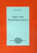 Saggi e note di letteratura tedesca