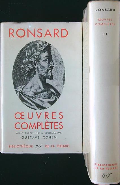 Oeuvres completes 2 tomes - Ronsard - copertina