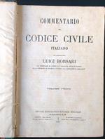 Commentario del codice civile italiano vol. 1