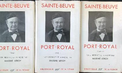 Port-Royal 3 tomes - Sainte-Beuve - copertina