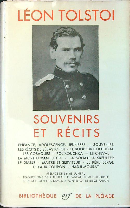 Souvenirs et recits - Leon Tolstoi - copertina