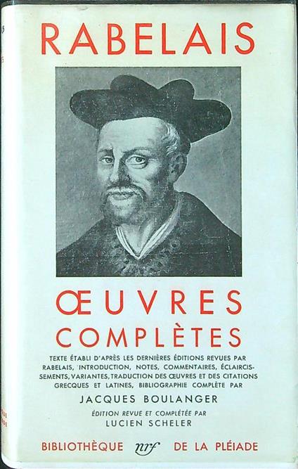 Oeuvres completes - Rabelais - copertina