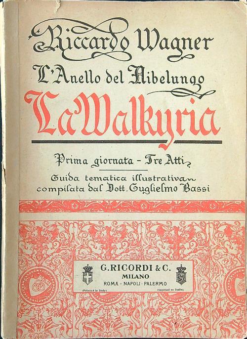 La Walkyria - Riccardo Wagner - copertina