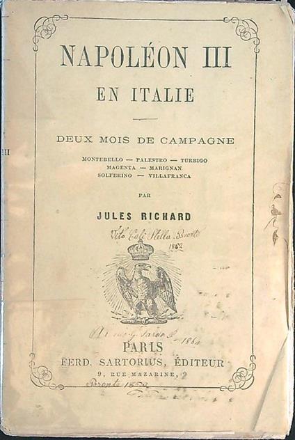 Napoleon III en Italie: deux mois de campagne - Jules Richard - copertina