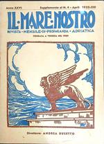 Il Mare Nostro. Supplemento al n. 4/aprile 1935