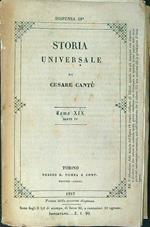 Storia universale dispensa n. 68 tomo XIX parte 2