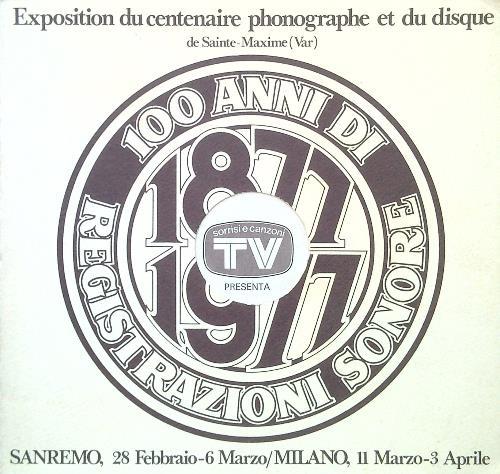 Exposition du centenaire phonographe et du disque de Sainte-Maxime - copertina