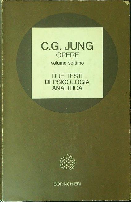 Jung Opere 7 - C. G. Jung - copertina