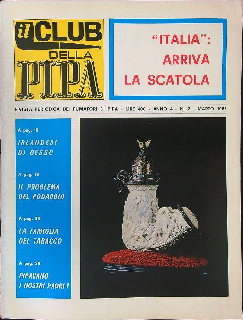 Il  Club della pipa Anno 4 N 2 - Marzo 1968 - copertina