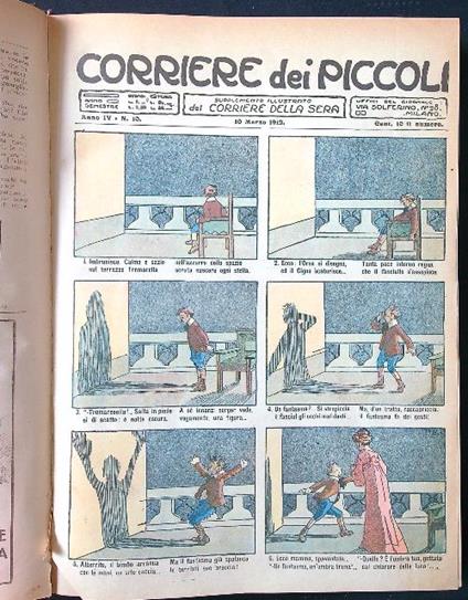 Corriere dei Piccoli raccolta da n. 10/marzo 1912 a n. 48/dicembre 1912 - copertina