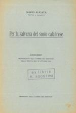 Per la salvezza del suolo calabrese. Discorso pronunciato alla Camera dei Deputati nella seduta del 29 ottobre 1953