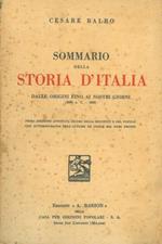 Sommario della storia d'Italia dalle origini ai giorni nostri (2600 a.C. - 1848)
