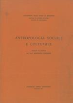 Antropologia sociale e culturale. Appunti di lezione