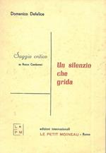 Un silenzio che grida. Saggio critico su Rocco Cambareri