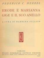 Erode e Marianna. Gige e il suo anello. A cura di Barbara Allason