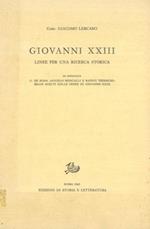 Giovanni XXIII. Linee per una ricerca storica