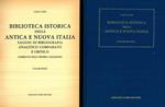 Biblioteca Istorica della antica e nuova Italia. Saggio di bibliografia analitico comparato e critico compilato sulla propria collezione con un discorso proemiale