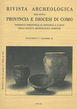 Rivista Archeologica dell'Antica Provincia e Diocesi di Como. Notiziario n. 3. Dicembre '87