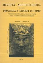 Rivista Archeologica dell'Antica Provincia e Diocesi di Como. Notiziario n. 5. Maggio '89
