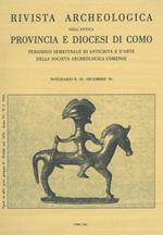 Rivista Archeologica dell'Antica Provincia e Diocesi di Como. Notiziario n. 10. Dicembre '92