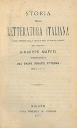 Storia della letteratura italiana. Dall'origine della lingua sino ai nostri giorni