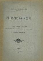 Cristoforo Negri. Commemorazione
