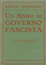 Un anno di governo fascista. Discorsi pronunciati alla Camera ed al Senato con commenti di A. de Marsanich