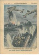 Forti formazioni di aerei da combattimento germanici hanno attaccato, nel Mediterraneo orientale, in successive ondate, una squadriglia di quattro cacciatorpediniere britannici affondandone tre (Bollettino n. 710)