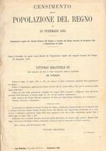 Censimento della popolazione del Regno al 10 febbraio 1901. Popolazione legale dei singoli Comuni del Regno a termini del R.D. 29 dicembre 1901 e popolazione di fatto