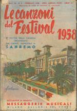 Le canzoni del Festival 1958. 8° Festival. Sanrremo