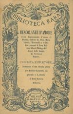 Mescolanze d'amore ovvero Raccolta di scritti amatorii di Plotino, Leon Battista Alberti, Stefano Guazzo e Melchior Cesarotti