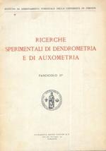 Ricerche sperimentali di dendrometria e di auxometria. Prime indagini sulla biomassa dell'abete bianco