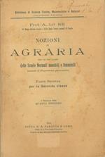 Nozioni di agraria per le tre classi delle Scuole Normali maschili e femminili. Parte Seconda per la Seconda classe