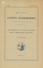 Sur l'existence de la marée sous - marine dans la Méditerranée occidentale