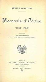 Memorie d'Africa 1892 1896