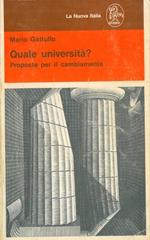 Quale università? Proposte per il cambiamento