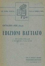 Catalogo 1926 delle Edizioni Battiato