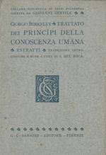 Trattato sui princìpi della conoscenza umana. Estratti, Traduzione, traduzione e note di S. Del Boca