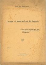 La legge e il delitto nell'arte del Manzoni