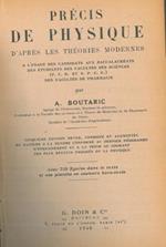 Précis de physique d'apres les théories modernes