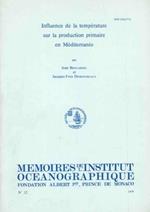 Influence de la température sur la production primaire en Méditerranée