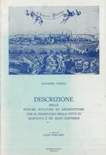 Descrizione delle pitture, sculture ed architetture che si osservano nella città di Mantova e ne'suoi contorni. A cura di Luigi Pescasio