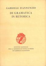 Di gramatica in retorica