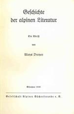 Geschichte der alpinen Literatu