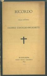 Ricordo della Contessa Rachele Caroccio-Bruschetti