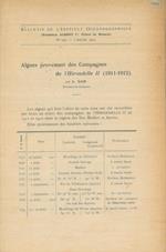 Algues provenant des Campagnes de l'Hirondelle II (1911-1912)